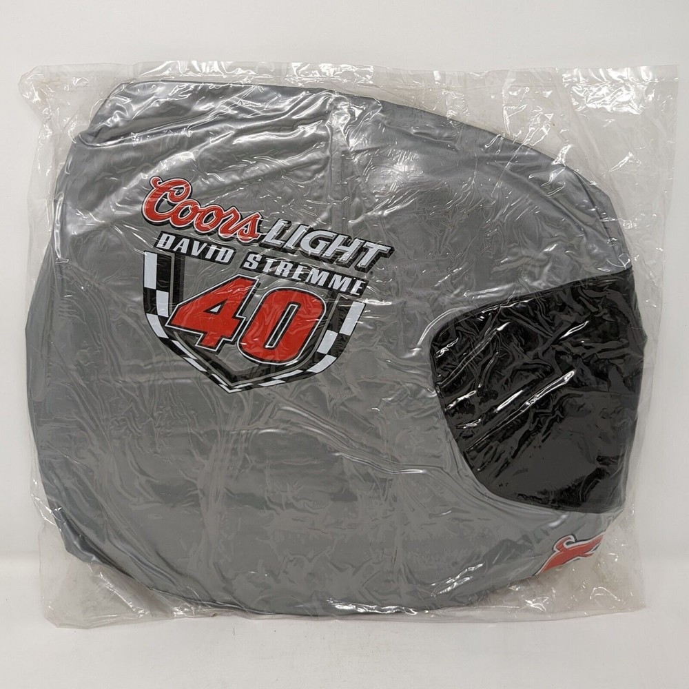 COORS LIGHT Beer David Stremme #40 Inflatable Helmet NASCAR Racing Rare 18" New
